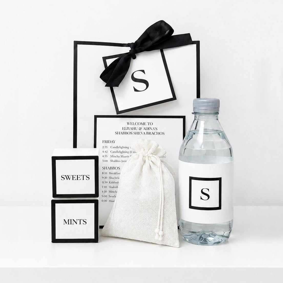 BLACK AND WHITE BAG