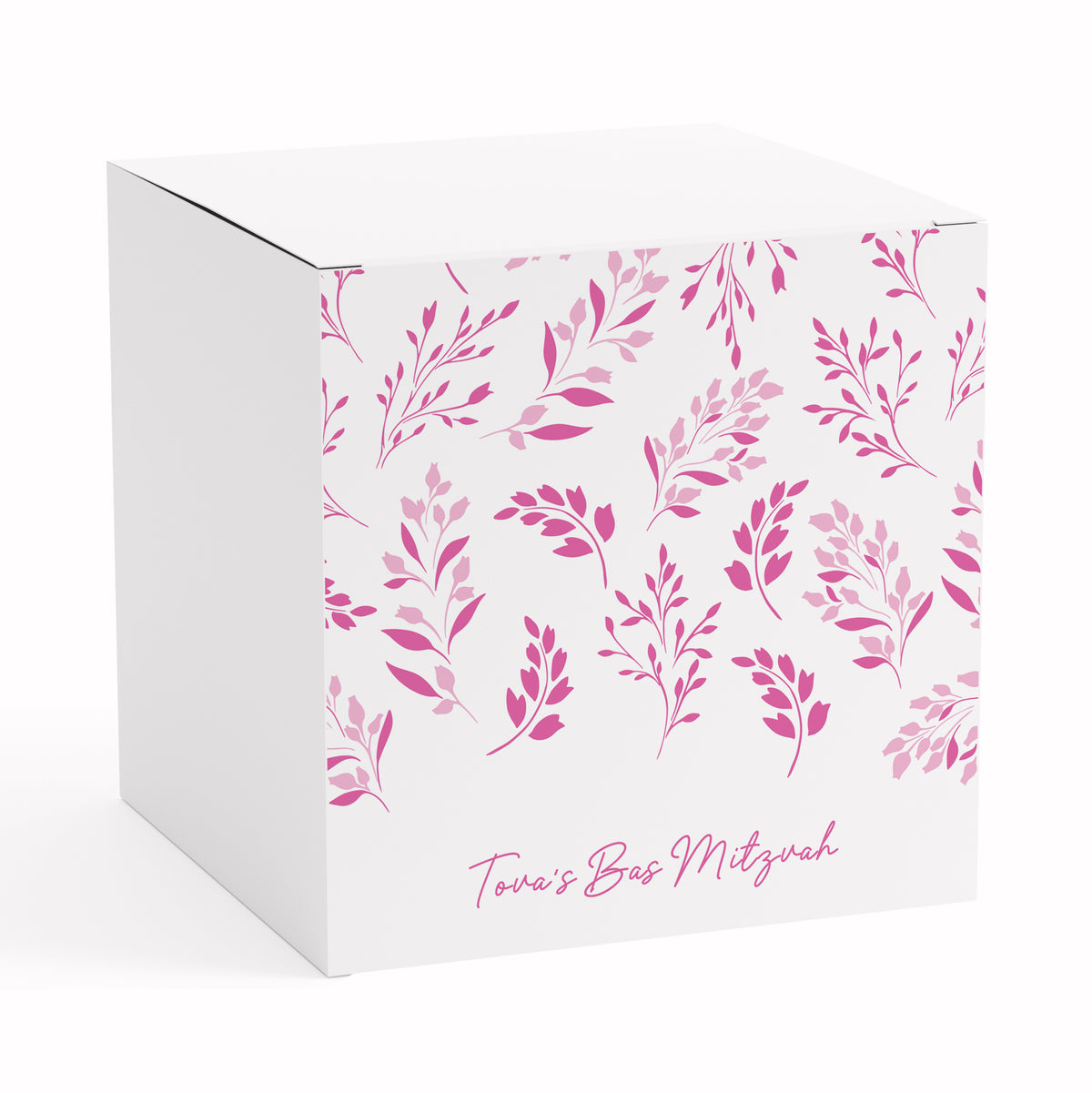 BAS MITZVAH LEAF FAVOR BOX