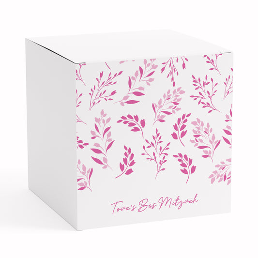 BAS MITZVAH LEAF FAVOR BOX