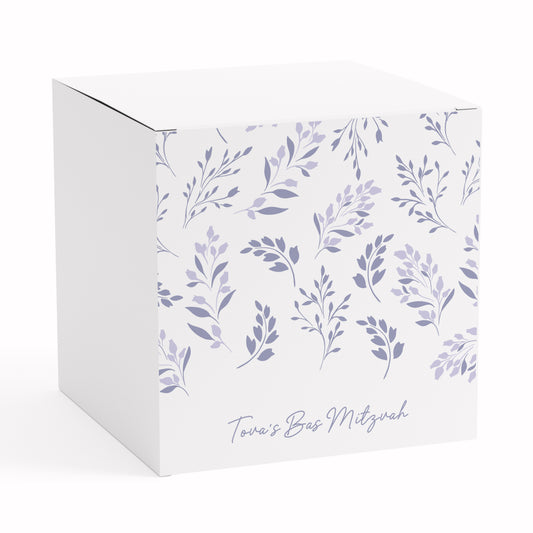 BAS MITZVAH LEAF FAVOR BOX