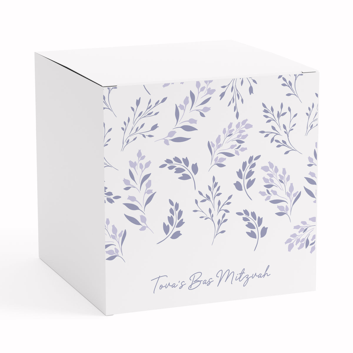 BAS MITZVAH LEAF FAVOR BOX