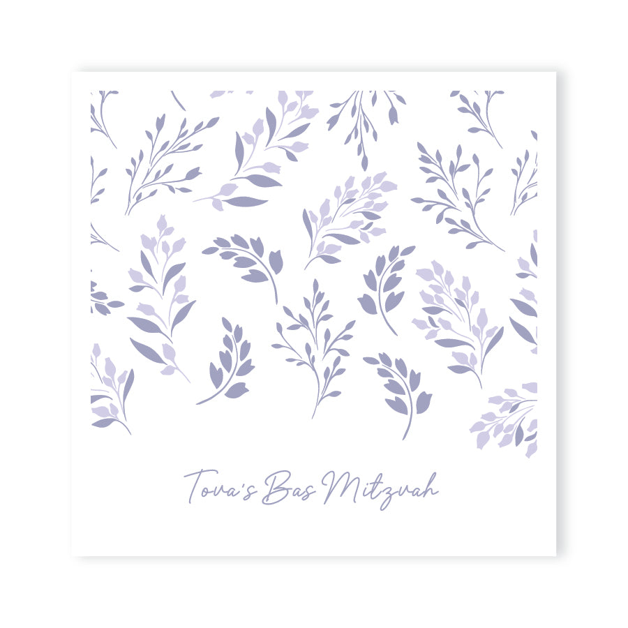 BAS MITZVAH LEAF PLACEMAT