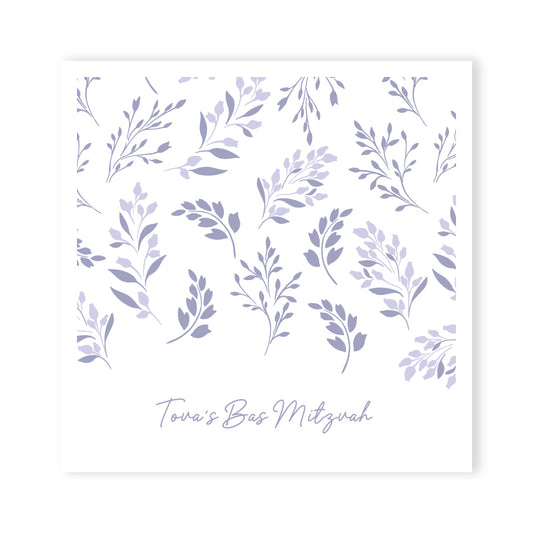 BAS MITZVAH LEAF PLACEMAT