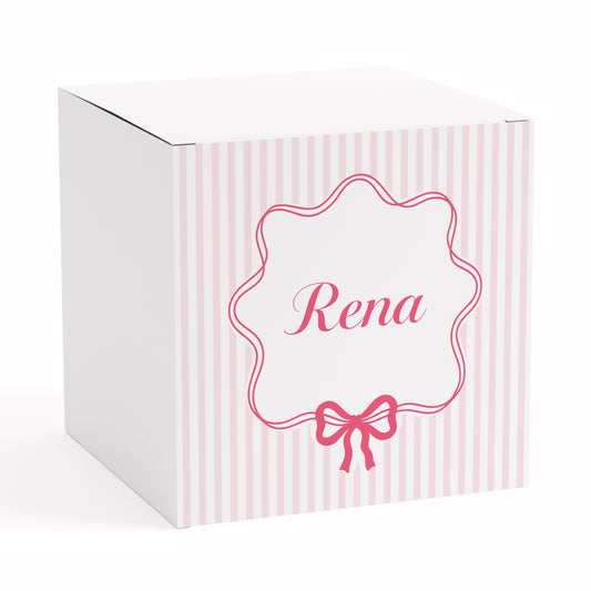 BAS MITZVAH STRIPE BOW