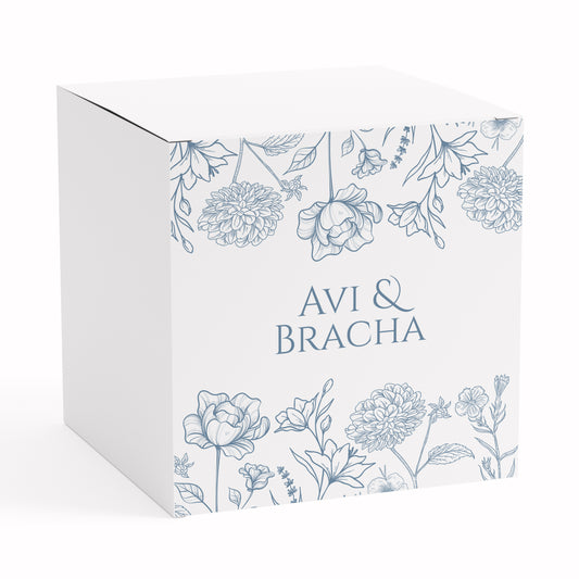 SHEVA BRACHOS FLORAL FAVOR BOX