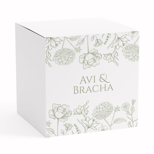 SHEVA BRACHOS FLORAL FAVOR BOX