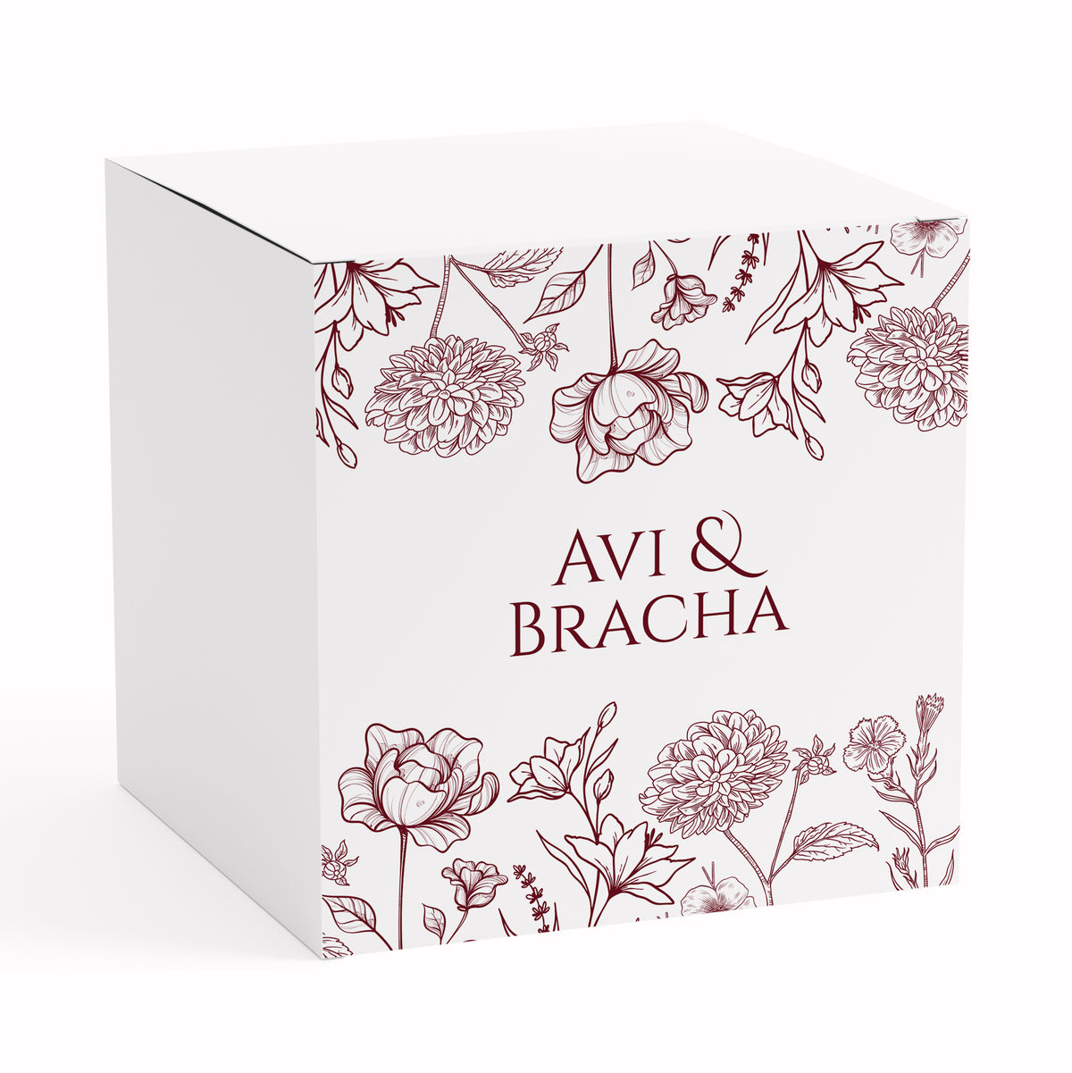 SHEVA BRACHOS FLORAL FAVOR BOX