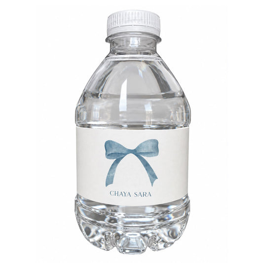 WATER BOTTLE BLUE BOW