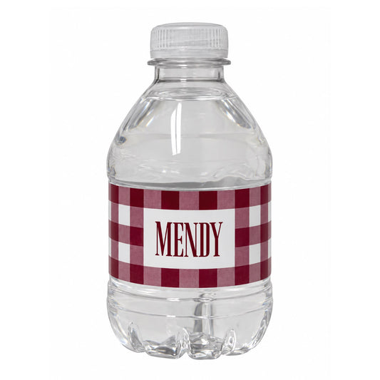 WATER BOTTLE GINGHAM
