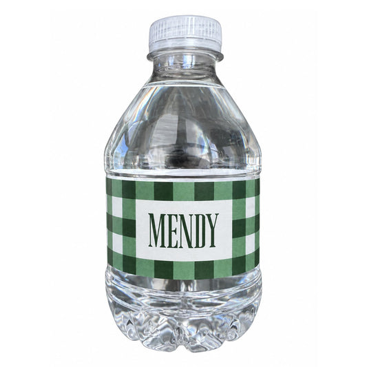 WATER BOTTLE GINGHAM
